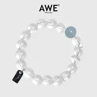 AWE 钛钢手链 白月光水晶素款手串小众简约情侣款氛围感百搭手环