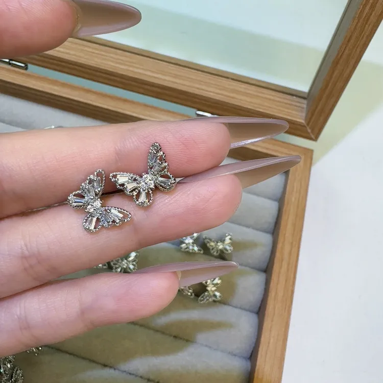 铜合金戒指 「仙雾渐蝶」温柔镂空蝴蝶开口戒轻奢小众优雅叠戴指环