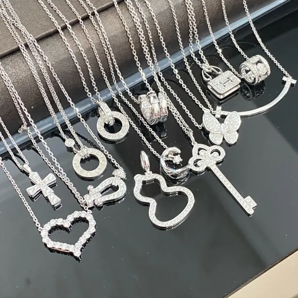 清/孤品高货铂金950钻石套链 多样性发货其一