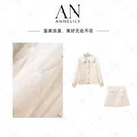 ANNELILY安琪琪【可融】秋季新款时尚气质棉服短裙套装AT2509139