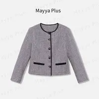 【珍妮旅途】Mayya Plus麦芽定制气质显瘦流光风梭织外套32537206