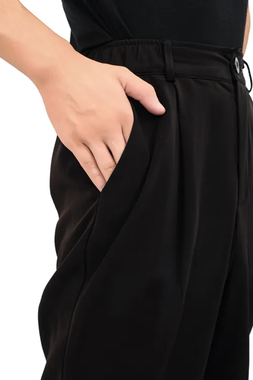 NanHe黑色薄款拉丁舞裤西裤休闲裤萝卜裤摩登裤男士拉丁舞裤裤子