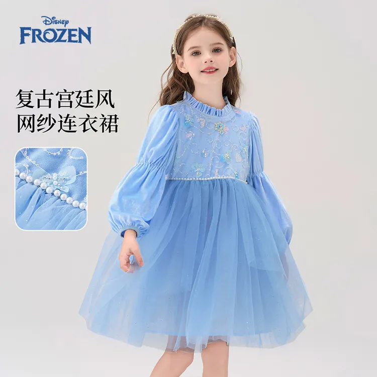 Disney/迪士尼2025女公主风连衣裙小童裙秋季初恋风森系甜美秋装
