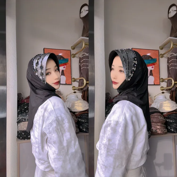 新款水晶钻花三角水晶硬帽沿