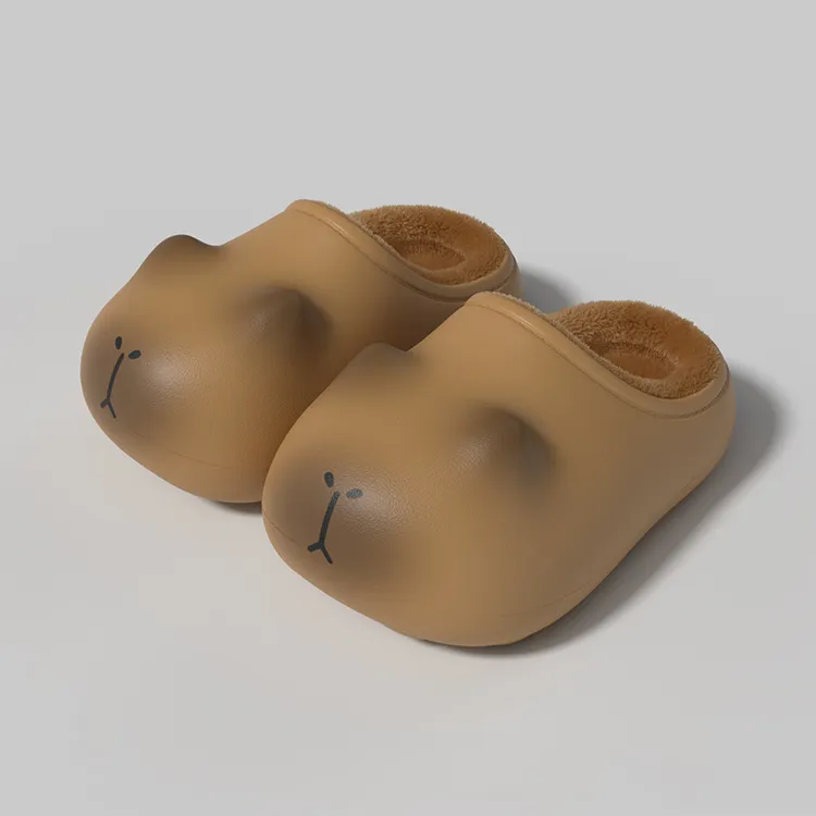 新款棉拖鞋儿童冬室内保暖加绒防水可拆卸居家亲子款棉拖鞋女