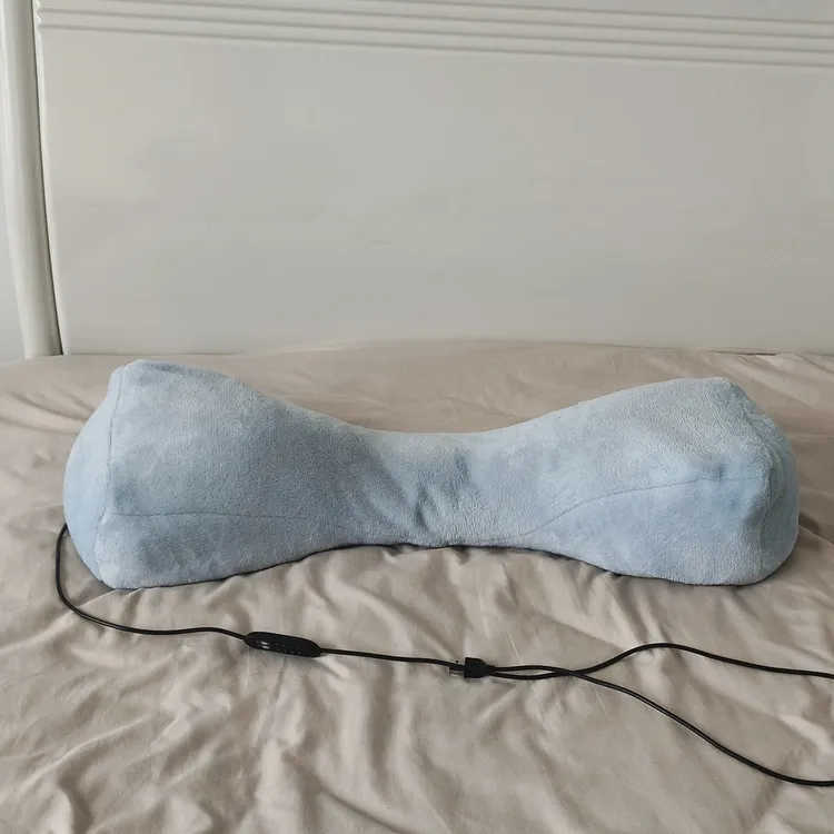 荞麦壳艾叶电加热颈椎枕成人枕头U型枕花草枕