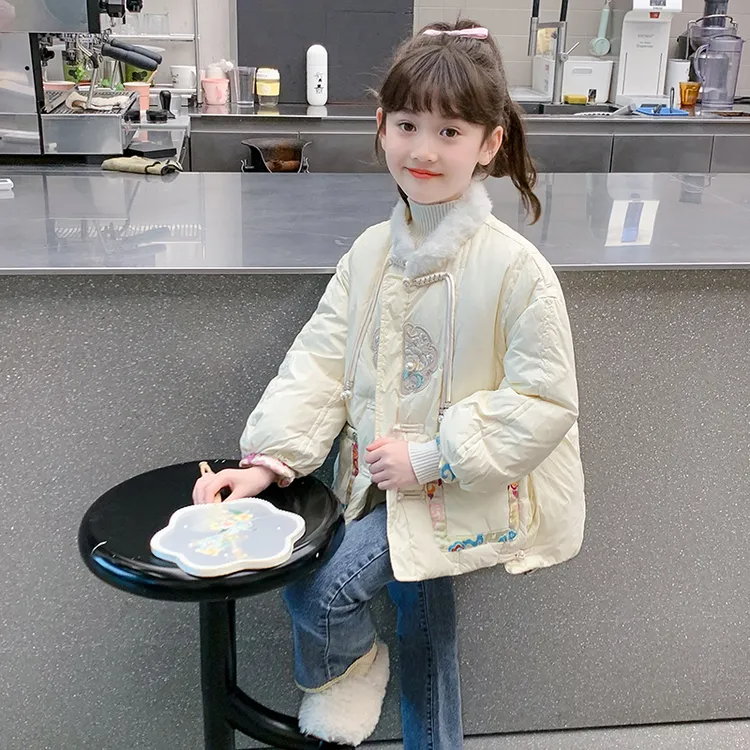 女童棉服冬装2025新款儿童新中式国风汉服棉袄小女孩冬季外套拜年