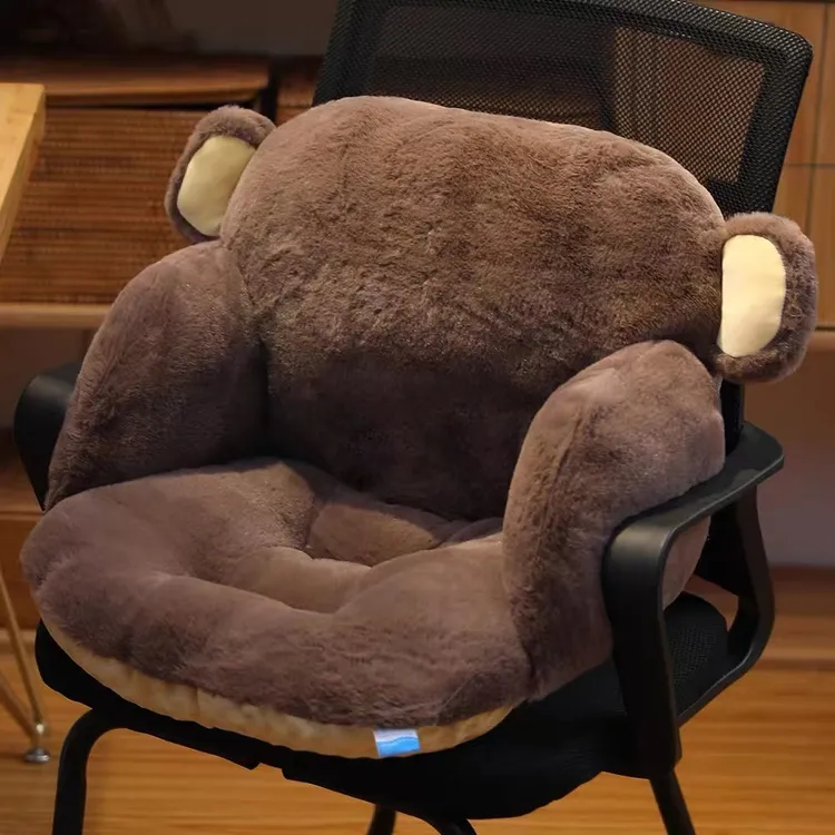 坐垫靠垫一体办公室久坐靠椅学生板凳屁垫座椅垫腰靠护腰椅子靠背