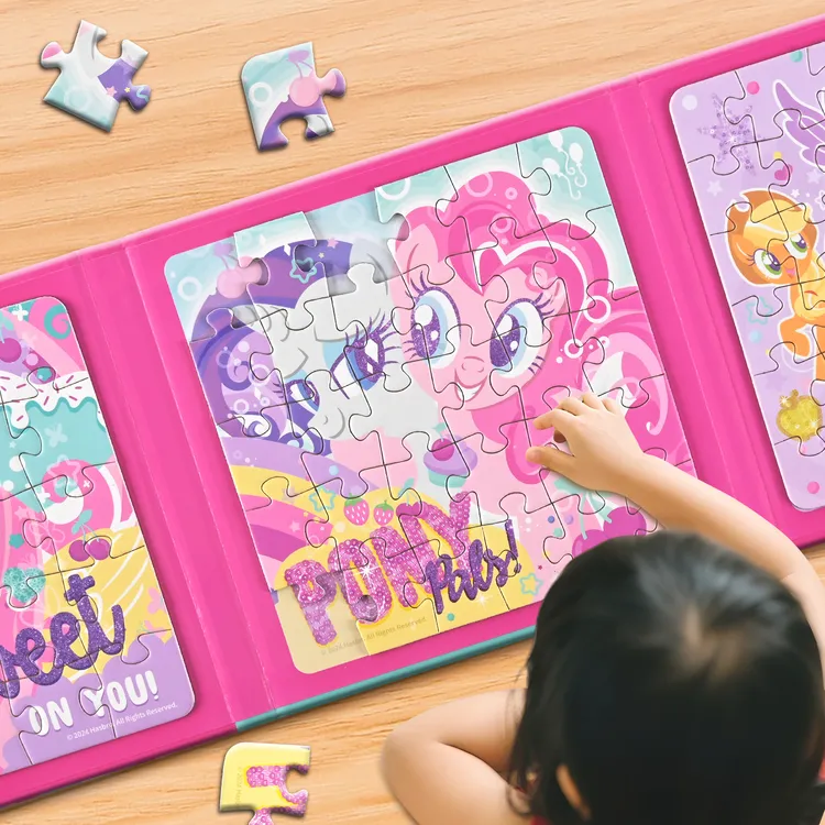 小马宝莉磁力进阶拼图3到6岁宝宝儿童开发大脑早教益智类女孩玩具