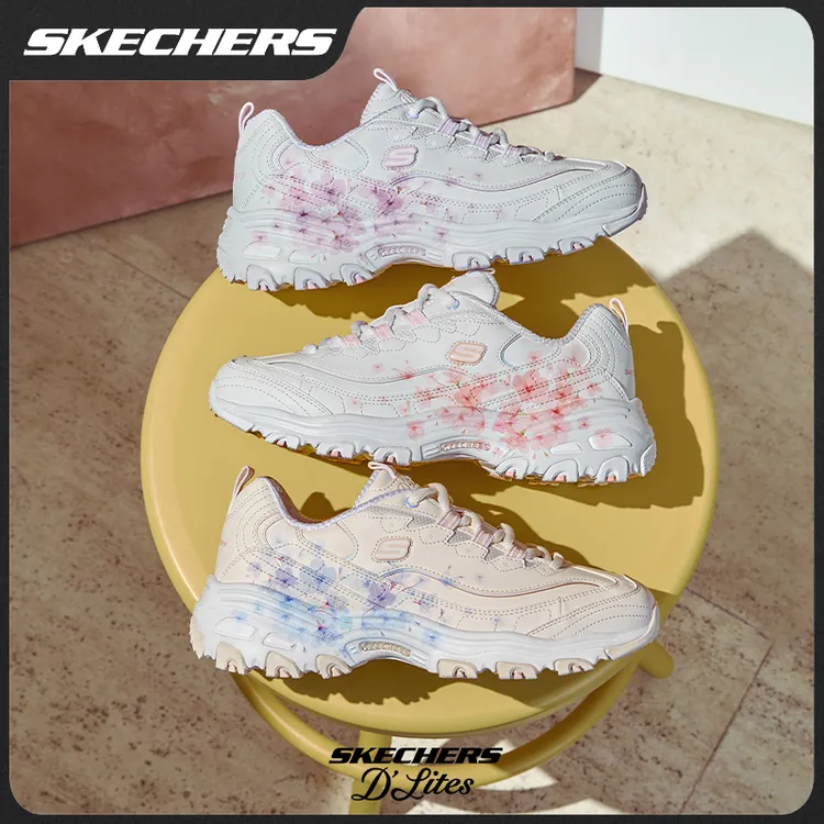 【显高显瘦】斯凯奇25春夏时尚女鞋花图熊猫鞋休闲复古老爹鞋150530