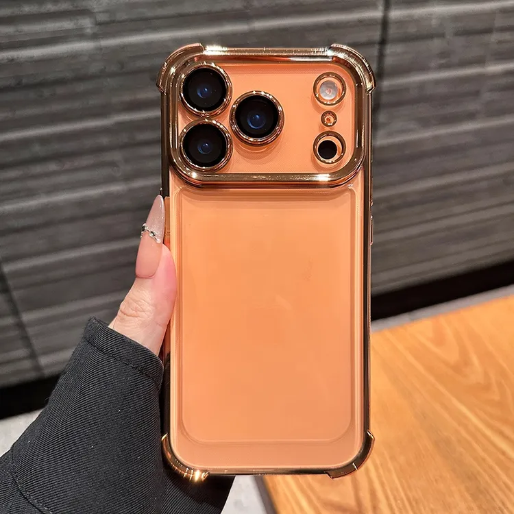 四角气囊防摔适用苹果17promax手机壳iPhone17镜头全包16透明软壳