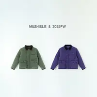 【MUSHISLE】阿又男童冬季儿童工装休闲简约保暖立领格子棉服85125D