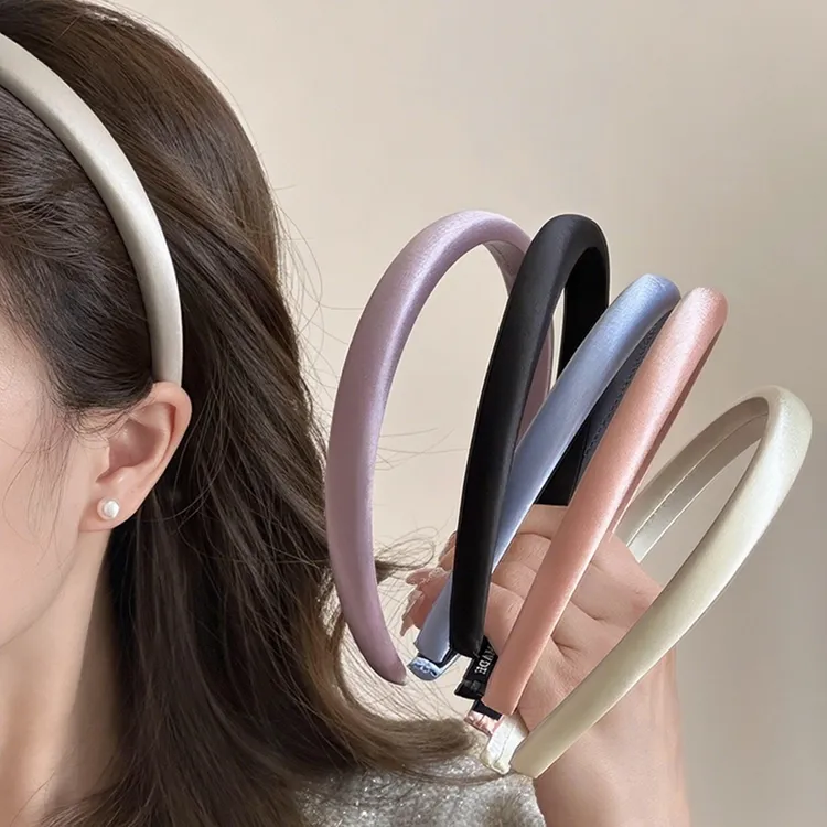 外出百搭缎面发箍女2025新款压发洗脸头箍高级感洋气时尚发卡头饰