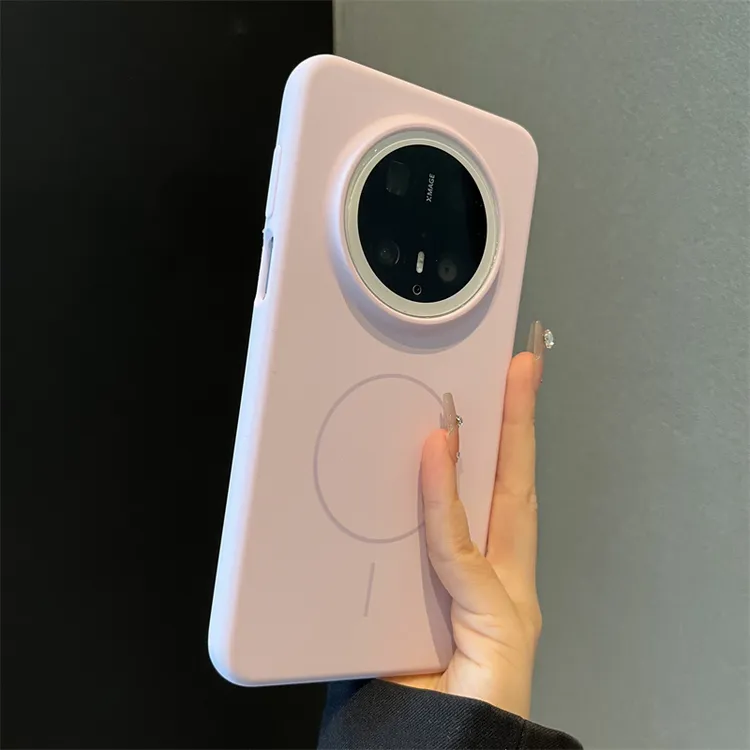 适用华为mate70pro+手机壳p80/p70纯色液态硅胶磁吸mate60pro新款