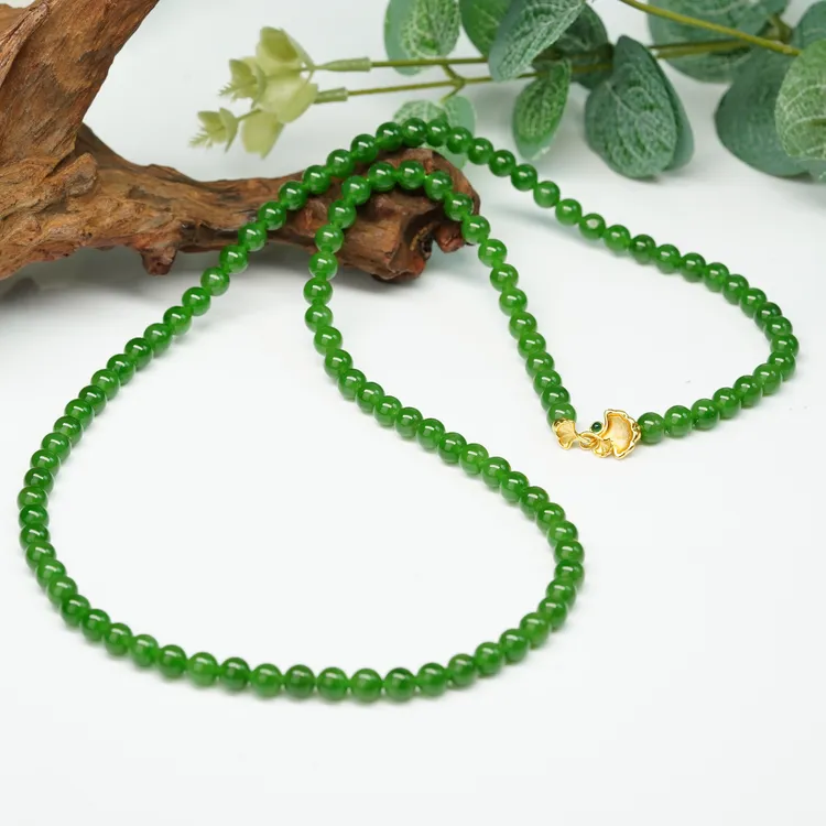 【小北严选】和田玉项链约5mm+【多样性发一件】-AH54X363