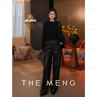 THE MENG【摩登】超纤蛋白皮极简休闲皮裤#M254P1571