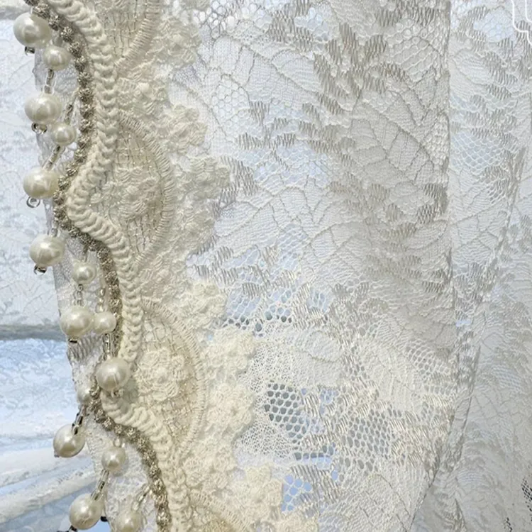 致远花边窗帘布艺法式蕾丝帘头侧边立边服装家居沙发装饰辅料花边