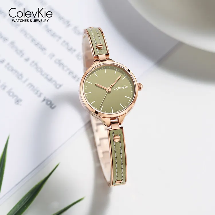 Colevkie【七夕节礼物送女友】小绿表女士手表2025新款时尚爆款手表