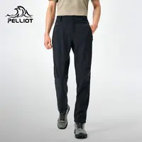 【风盾】伯希和户外软壳裤男款春季登山裤防风抓绒冲锋裤女款弹力裤