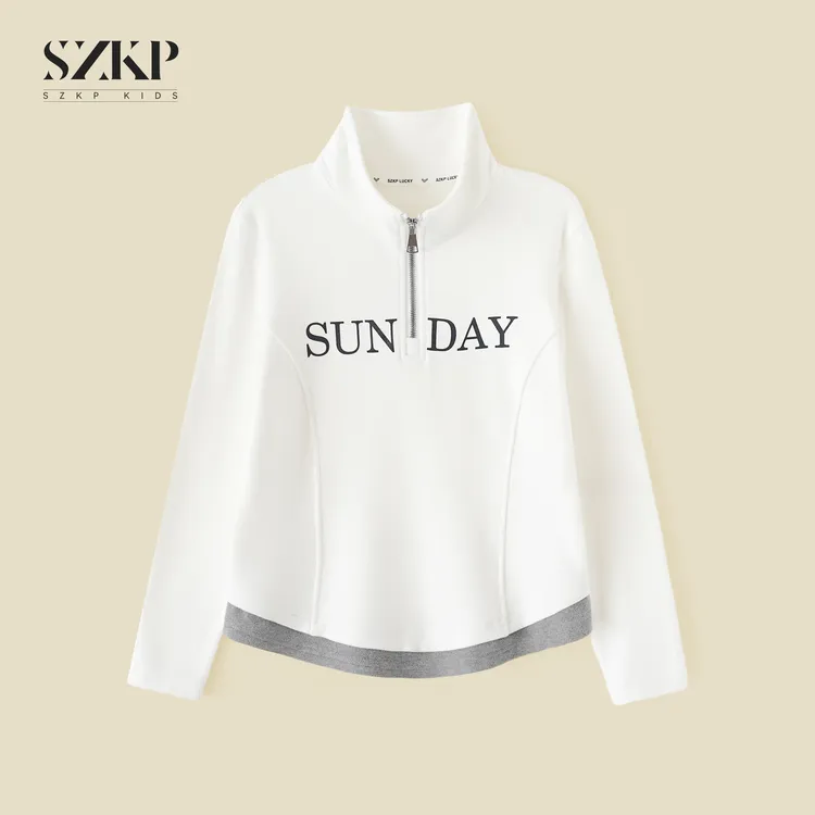 SZKP冬季新款女童装洋气上衣中大童时尚百搭儿童打底衫YNYD556222