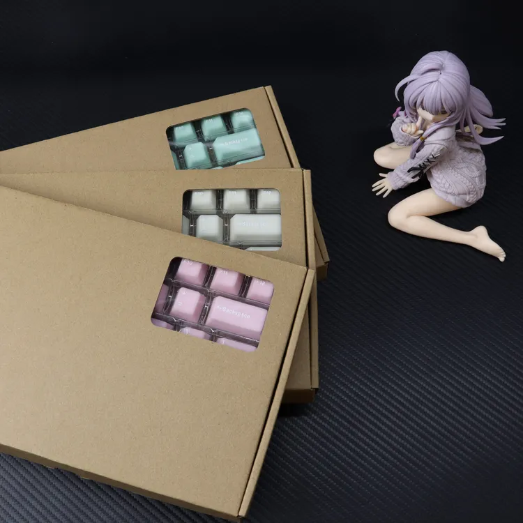 羡鱼 白玉粉玉键帽原厂高度120+键小全套十字轴客制化键帽