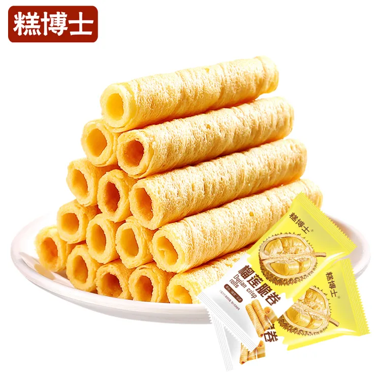 【48支/箱】糕博士榴莲蛋酥卷酥脆蛋卷饼干下午茶零食小吃8包年货