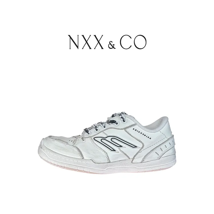 NXX&CO 若侨女鞋「奢潮暗夜街头厚底板鞋｜纽约街头字母布鲁克灵风」