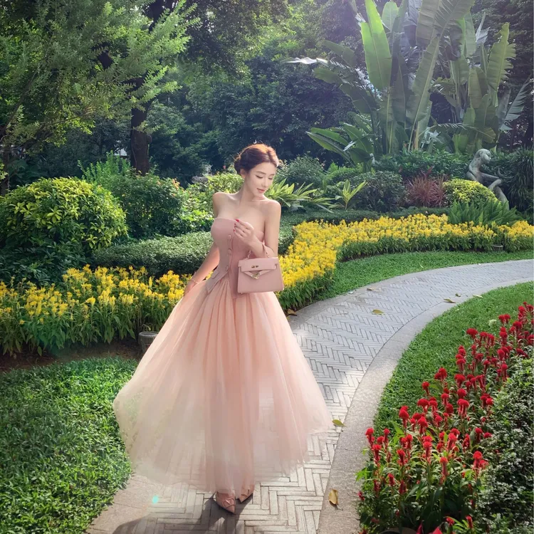 WW定制「拉夏贝尔」气质时尚仙女裙显瘦优雅小众设计感上衣半裙套装