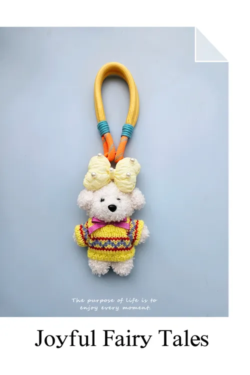 韩系正版可爱穿衣服小熊博主同款包包挂件包挂饰闺蜜礼物