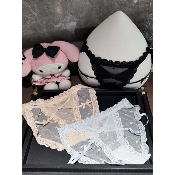 「LA」诱恋回音丨软线系列*甜美绑带波点舒适蝴蝶结少女内裤