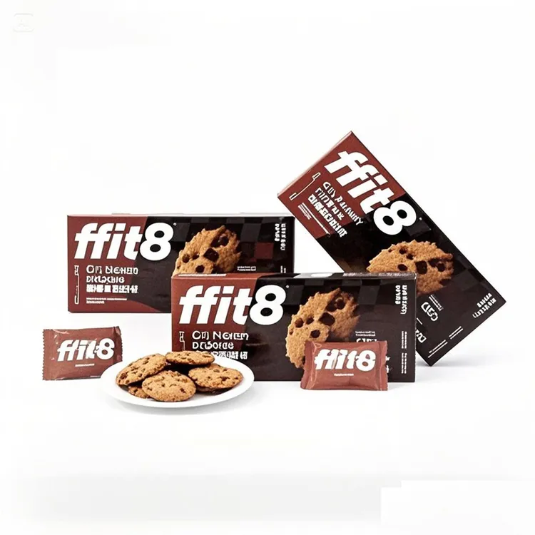 ffit8燕麦蛋白曲奇饼干黑巧克力味解馋酥脆健康零食下午茶