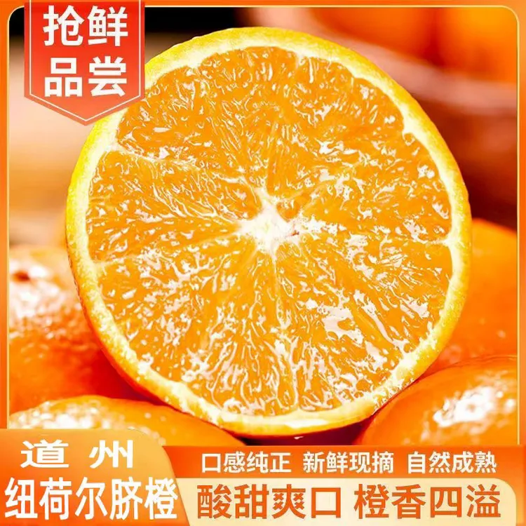 永州道县脐橙 正宗纽荷尔脐橙香甜多汁薄皮现摘现发新鲜当季水果