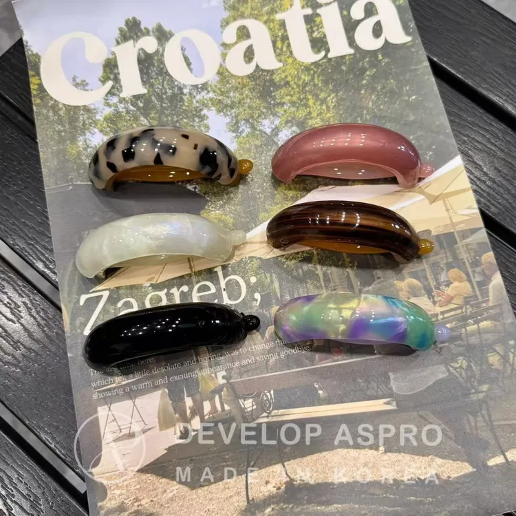 【现货 CF醋酸】韩国新款发夹正品爆款减龄洋气扭扭夹B6-6-CF101