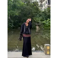 【妙妙精选】HUANGNAJI深海蓝-休闲设计感时尚气质套装5265/5618