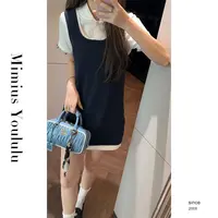 【mimius】&肉肉 学院风衬衫+短袖+背心裙+裙裤 G03119
