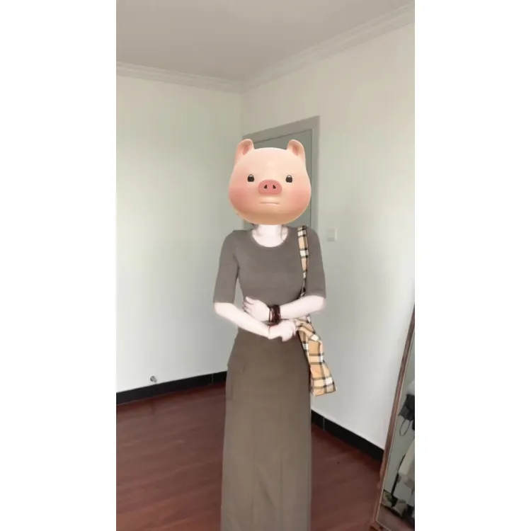 MARIE.COCO纯色五分袖针织上衣女夏季新款高腰显瘦包臀裙两件套装