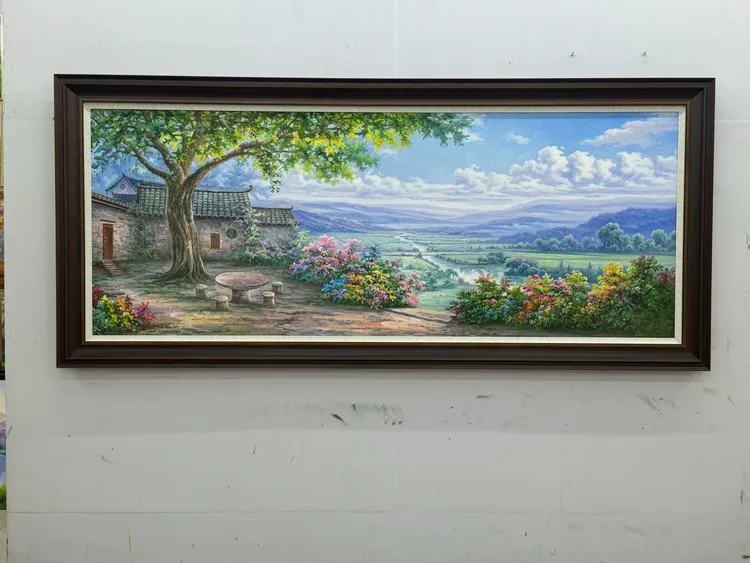 原创简约客厅乡村唯美风景山水装饰画沙发背景墙挂画