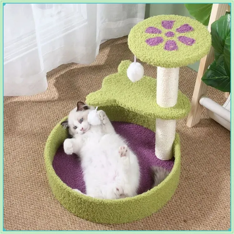 猫猫爬架猫窝一体剑麻猫树别墅大型猫抓板玩具猫抓柱猫咪用品A511
