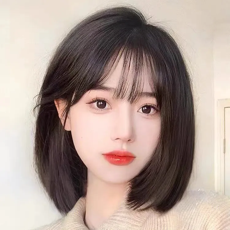 【32cm波波头】双旦限定仿真头皮全真发经典短发自然减龄全头套假发