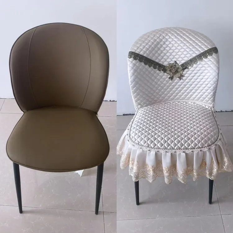 新款圆形椅子套罩轻奢靠背一体家用全包凳子套餐椅套四季坐垫
