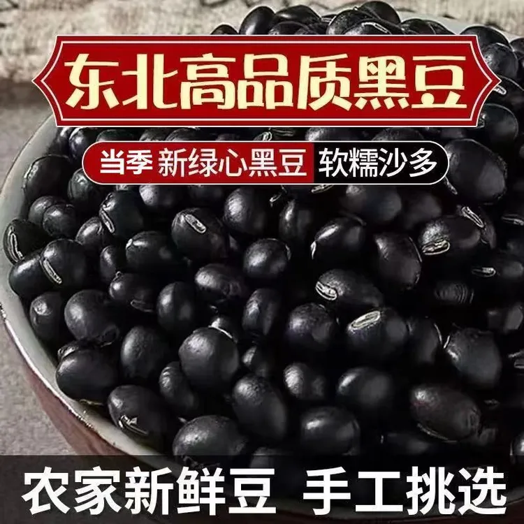  【助农】绿心黑豆非转基因黑豆发芽豆浆东北农家豆子五谷杂粮新货