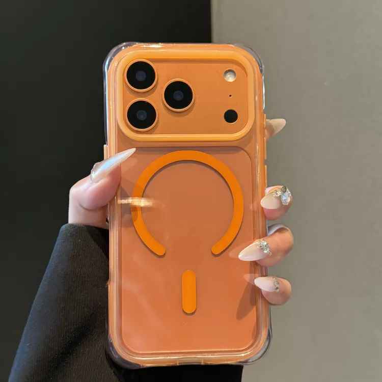 AI拍照按键全包适用于苹果17promax手机壳iPhone透明磁吸高级防摔