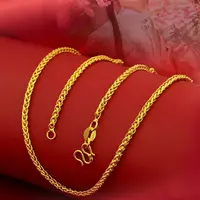 铜合金项链 肖邦链长款锁骨链金色素链毛衣链锁骨链女士时尚