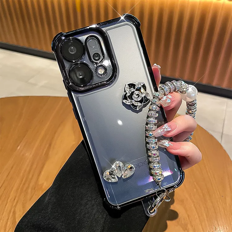 潮多米适用opporeno14手机壳opporeno14pro女款气囊电镀保护套潮