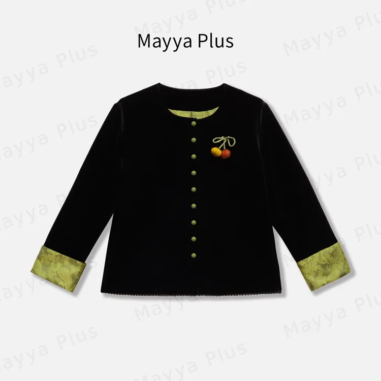 【绒光】Mayya Plus麦芽定制春秋流光风新中式国风休闲外套32537218