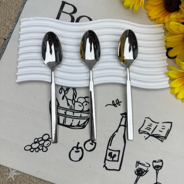 18/10不锈钢西餐勺长柄甜品勺家用调羹吃饭喝汤汤匙高端加厚