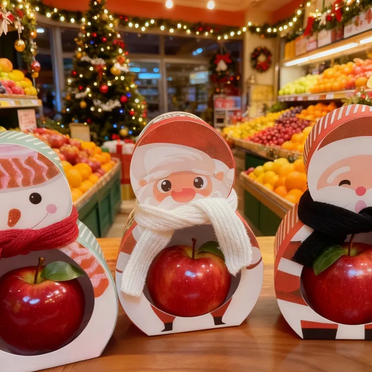 FEIANG/菲昂【3盒包邮】圣诞苹果包装盒葫芦款礼品平安苹果盒