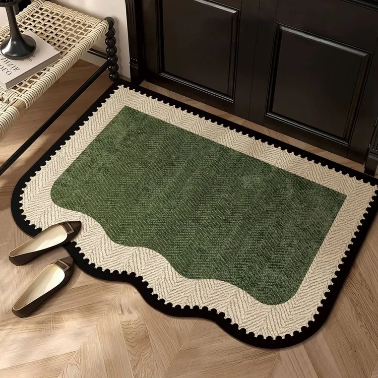 古风地垫复古入户门进门地毯门口吸水垫子家用耐脏免洗玄关KCS