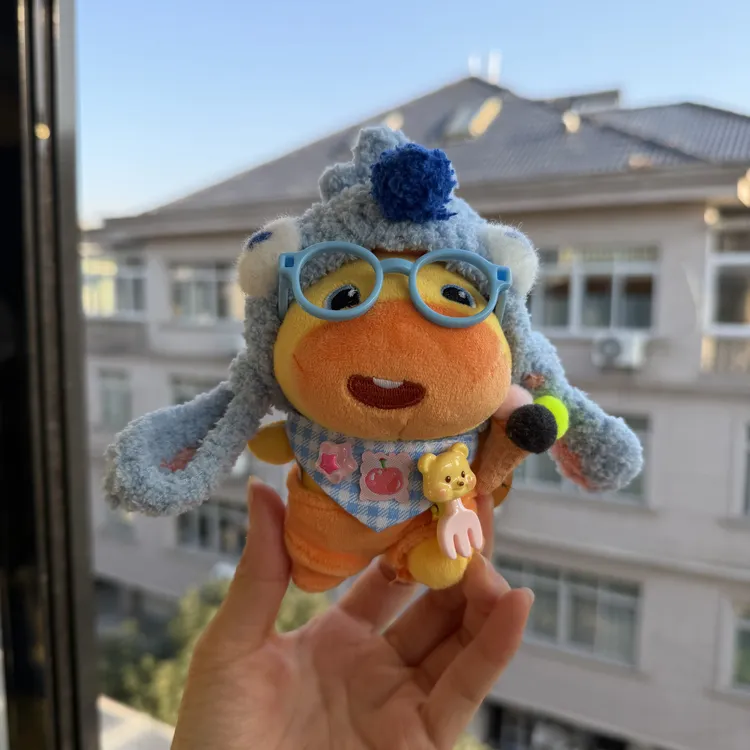 正版多爱噜噜水豚玩偶10cm公仔摩托车玩具元旦新年礼物送男朋友