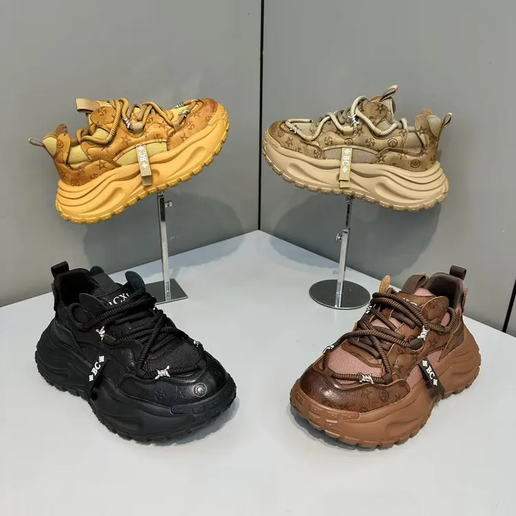 欧洲站潮牌新款男士运动时尚青春日常小众高端秋冬季加厚潮流潮鞋